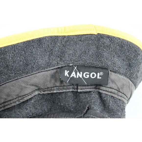 Kangol Gray with Yellow Spell Out Bucket Hat - Picture 7 of 7